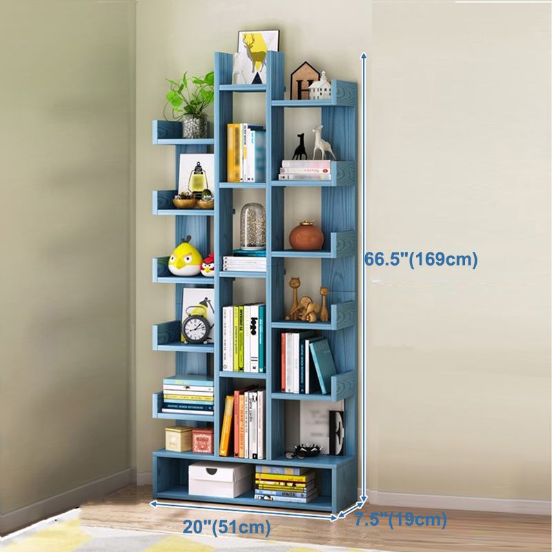 Scandinavian Style Bookshelf Engineered Wood Open Back Bookcase for Home Office Study Room Clearhalo 'Bookcases' 'furn' 'furn_bookcases' 'Furniture' 'furniture_bookcases' 'kitchen' 'kitchen_bookcases' 'Living Room Furniture' 'Office Furniture' 1200x1200_d54f5cb0-9d3a-4ee2-80a4-ab30b7f2145a