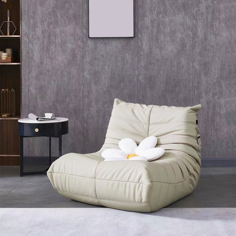 Caterpillar nórdico Sofá Balcón Balcón de balcón Net Red Ins Red Light Luxury Single Leather