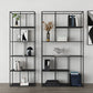 Estantería de metal moderna Etagere Open Shelf Bookcase in Burnish