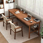 Modern Wood Writing Writing Desk 21.65 "de ancho Wood Wood Desk para el hogar