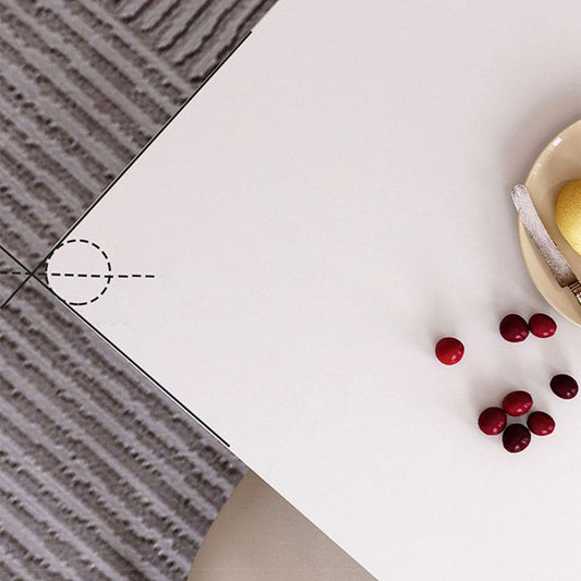 Stile moderno 1/4/5 pezzi da pranzo tavolo da pranzo mobili in pietra rettangolo in bianco