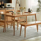 Moderne massief houten rechthoekige ruimtebesparende eettafel met 4 poten
