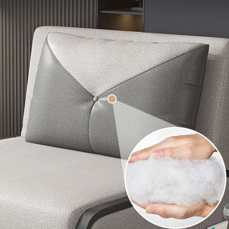 Faux Lederfärbung widerstandsfähiger zeitgenössischer armloser Bettsofa Couch