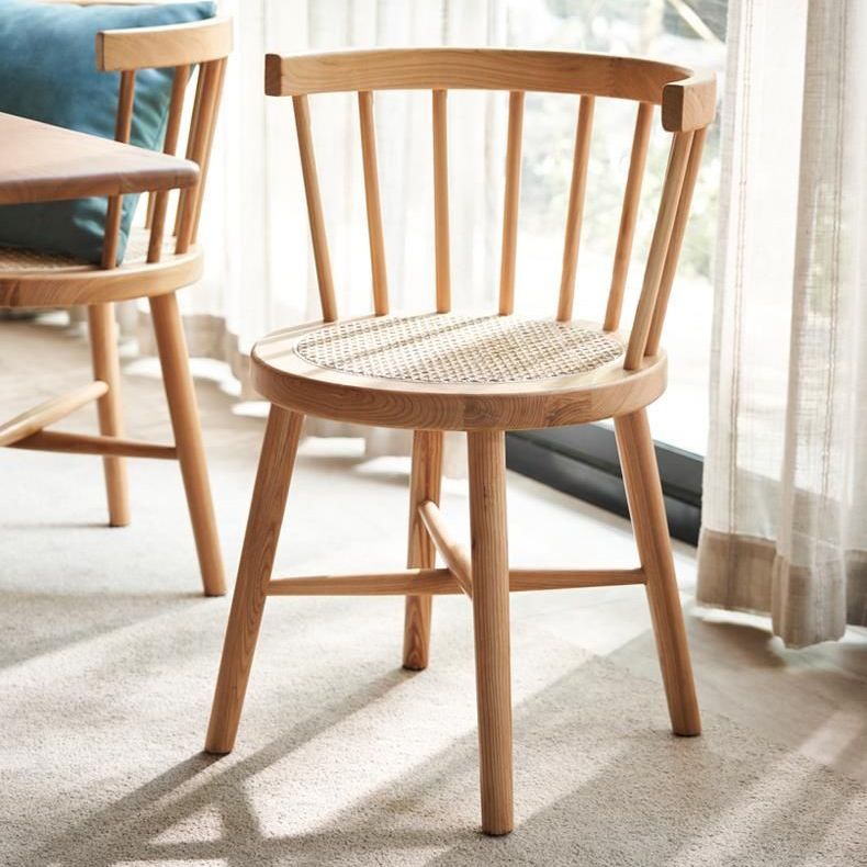 Modern Dining Set 1/2/4 Pcs Natural Solid Wood Dining Table and Chairs Clearhalo 'Dining Room Sets' 'Dining Tables & Seating' 'dining_room_set' 'furn' 'furn_dining_room_set' 'Furniture' 'Kitchen & Dining Furniture' 1200x1200_d5586cc4-41d1-4e19-a4d3-be771ea608e0