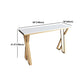 Ensemble de Table de Bar en pierre blanche, 1/5 pièces, Table de Bar et tabourets en métal doré