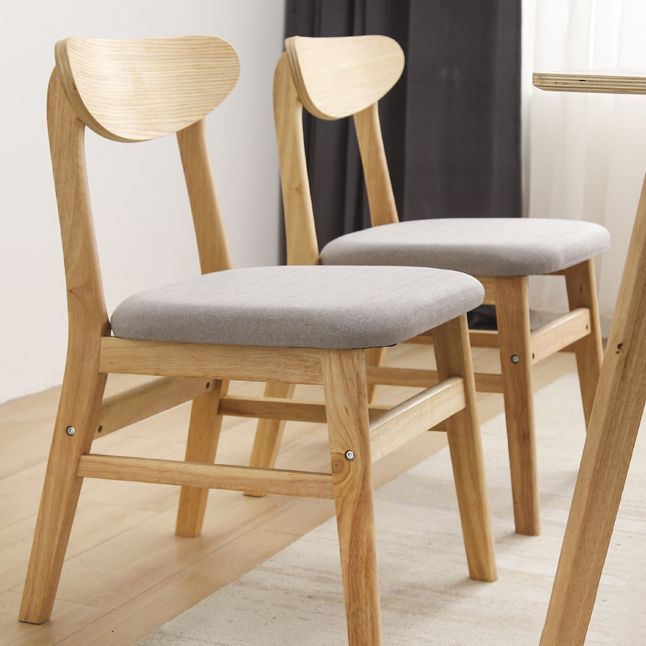 Wood Scandinavian Dining Chair Open Back Armless Dining Chairs for Home Use Clearhalo ' kitchen&dining_furn' 'Dining Chairs' 'Dining Tables & Seating' 'dining_chair' 'Furniture' 'furniture_dining_chair' 'Kitchen & Dining Furniture' 'kitchen' 1200x1200_d55a4f3b-1f81-4c0b-970b-963f2891767e