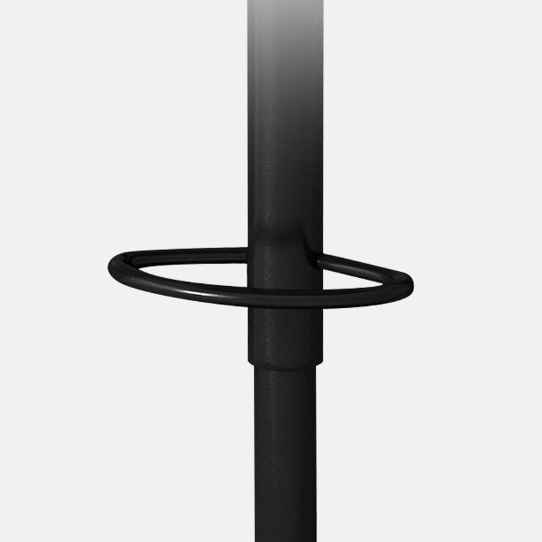 Zeitgenössische verstellbare Höhe drehbar armloser Stuhl mit Metallbasis