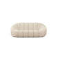 Beige Chenille Curved Sofa Modern 1/2/3-Seater Statement Sofa