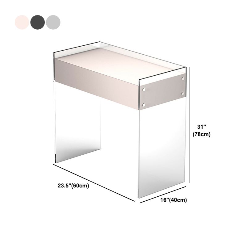 Rechte voeten make -upkruidtafel vervaardigd houten top witte acryl make -uptafel