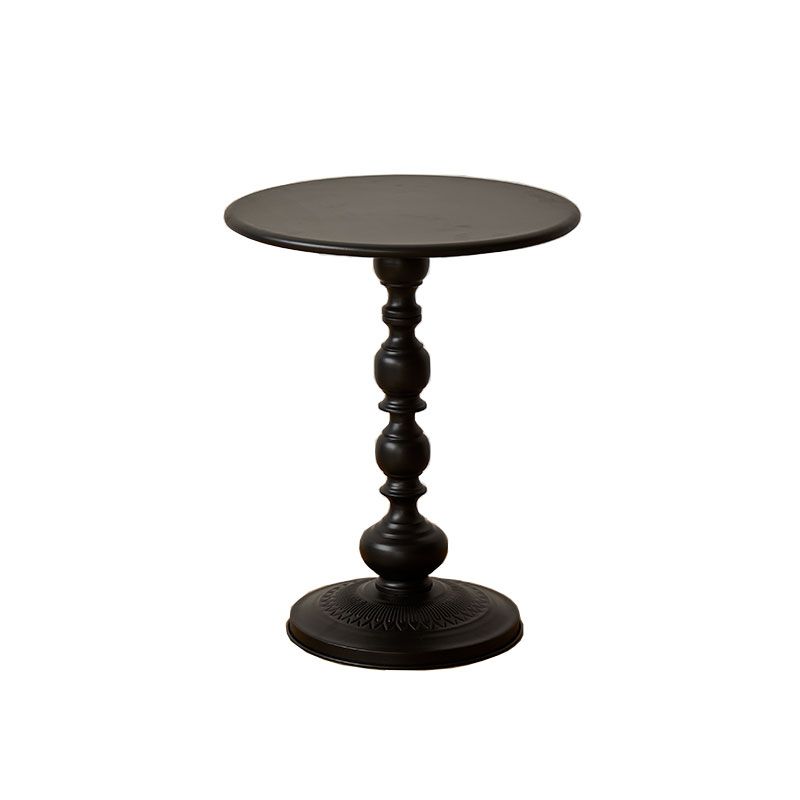 French Country Side Table Pedestal Metal Round Accent Side Table Clearhalo 'Coffee & Accent Tables' 'End & Side Tables' 'end_side_tables' 'furn' 'furn_end_side_tables' 'Furniture' 'Living Room Furniture' 1200x1200_d55d0782-1fd2-45f8-8685-9a9cad5e0f46