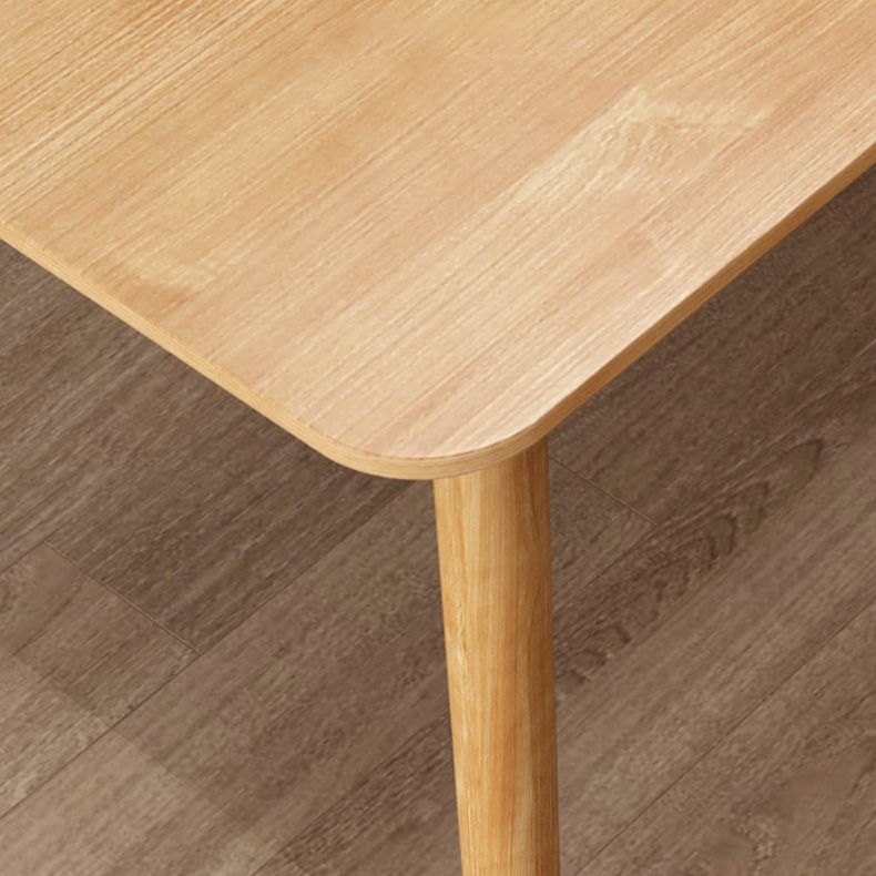 Mesa de comedor rectangular Glam, mesa de madera con patas de madera para el hogar