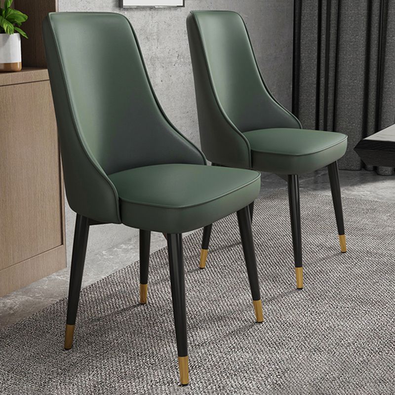 Glam Style Side Chair Upholstered Dining Chair for Dining Room