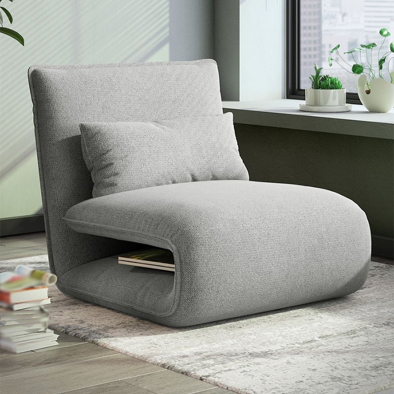 Linen Convertible Chair 25.6"L x 25.6"W Chair for Living Room and Bedroom Clearhalo 'Accent Chairs' 'accent_chairs' 'Chairs & Seating' 'furn' 'furn_accent_chairs' 'Furniture' 'Living Room Furniture' 1200x1200_d5607698-35e7-4afc-8c81-c135cf03cdc2