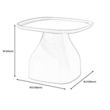 1 Single Modern Plastic Round Coffee Table Pedestal Cocktail Table Clearhalo 'Coffee & Accent Tables' 'Coffee Tables' 'coffee_tables' 'furn' 'furn_coffee_tables' 'Furniture' 'furniture_coffee_tables' 'Living Room Furniture' 1200x1200_d561e62b-5fe3-4761-aeea-f690acbf8032