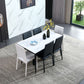 Rectangle Sintered Stone Dining Table Industrial Style 4 Legs Table for Home Clearhalo ' dining_table' 'Dining Tables & Seating' 'Dining Tables' 'furn' 'furn_dining_table' 'Furniture' 'furniture_dining_table' 'Kitchen & Dining Furniture' 'kitchen&dining_furn' 'kitchen' 'kitchen_dining_table' 1200x1200_d56c8c7e-c433-4047-89b9-91d4c7708698