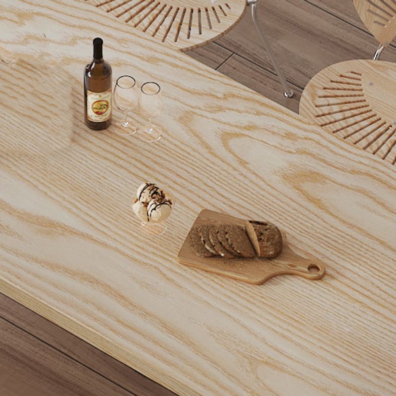 Industrial 1/2/5 Pieces Furniture Solid Wood Rectangle Dining Chairs Set in Natural Clearhalo 'Dining Room Sets' 'Dining Tables & Seating' 'dining_room_set' 'furn' 'furn_dining_room_set' 'Furniture' 'Kitchen & Dining Furniture' 1200x1200_d56e8c85-07fc-45d7-8c24-4c02073178e2