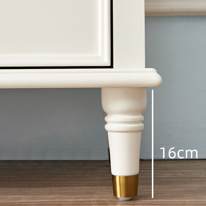 Modern Engineered Wood Buffet Sideboard 2-Door Dining Room Buffet Server in White Clearhalo 'buffet_sideboard' 'Buffets & Sideboards' 'furn' 'furn_buffet_sideboard' 'Furniture' 'Kitchen & Dining Furniture' 1200x1200_d56fba51-2eb0-4828-a8fd-2cb250737f5a