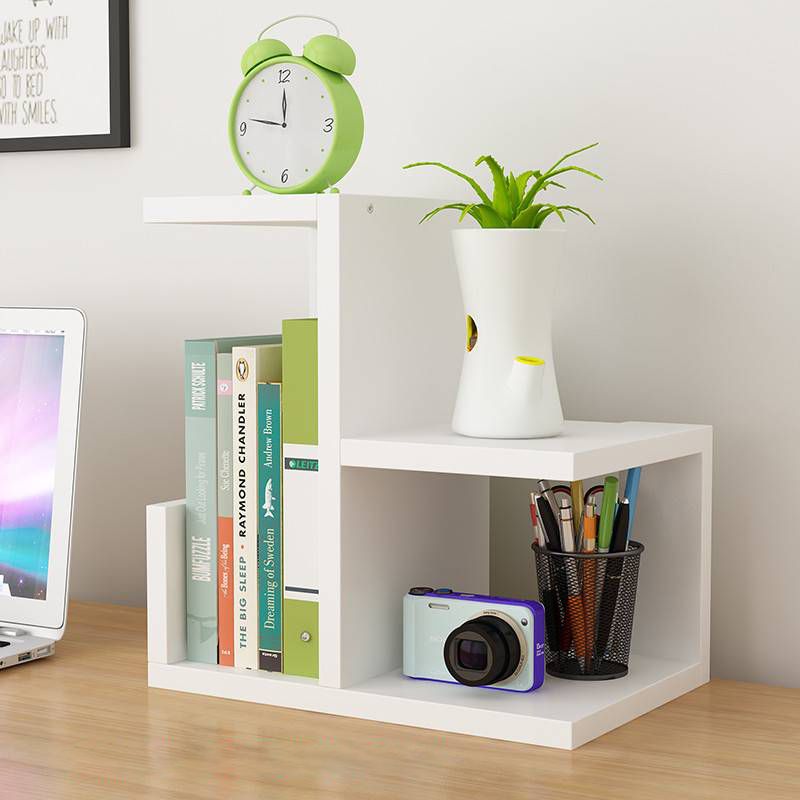 Estantería de estilo escandinavo abierta estantería de madera para la oficina