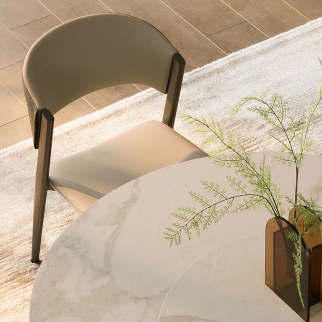 Modern Simple Side Chair Metal Frame Side Dining Chair for Living Room Clearhalo 'Dining Chairs' 'Dining Tables & Seating' 'dining_chair' 'furn' 'furn_dining_chair' 'Furniture' 'Kitchen & Dining Furniture' 1200x1200_d5732783-00a7-4a38-b3da-a2860544102b