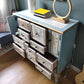 Coastal Storage Chest Dressoir Gemaakt van hout met 9 laden