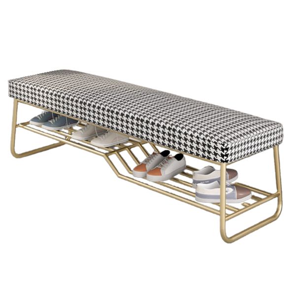 Glam Seating Bench Cushioned 14" W Rectangle Shoe Storage Entryway and Bedroom Bench Clearhalo 'Benches' 'Chairs & Seating' 'furn' 'furn_benches' 'Furniture' 'Living Room Furniture' 1200x1200_d574c2b1-e893-4c8e-a323-283aeec02498