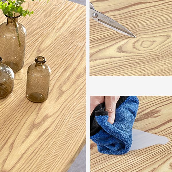 Minimalist Wooden Dining Set Standard Height with Pedestal Base Dining RoomSet for Home Use Clearhalo 'Dining Room Sets' 'Dining Tables & Seating' 'dining_room_set' 'furn' 'furn_dining_room_set' 'Furniture' 'furniture_dining_room_set' 'Kitchen & Dining Furniture' 'kitchen&dining_furn' 'kitchen' 1200x1200_d576caac-1ad5-4be2-9a3d-84a0ccfc3372