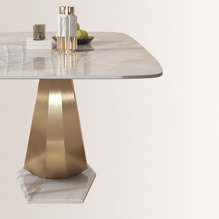 Luxury Sintered Stone Top Dining Set Rectangle 1/4/5/7/9 Pieces Dinette Table Set Clearhalo 'Dining Room Sets' 'Dining Tables & Seating' 'dining_room_set' 'furn' 'furn_dining_room_set' 'Furniture' 'Kitchen & Dining Furniture' 1200x1200_d579044b-7aea-4131-b724-3aa7128ba66a