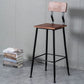 Industrial Style Ironwork Barstool Solid Wood Seat Bar High Chair with Backrest Clearhalo 'Bar Furniture' 'Bar Stools' 'bar_stools' 'furn' 'furn_bar_stools' 'furniture_bar_stools' 'Kitchen & Dining Furniture' 'kitchen&dining_furn' 'kitchen' 'kitchen_furn' Furniture' 1200x1200_d579376e-9695-4eb8-aa5b-6e8037ce5dfd