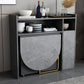 Sintered Stone Dining Table Modern Oval Drop-Leaf 59" Dining Table for Home Use Clearhalo ' dining_table' 'Dining Tables & Seating' 'Dining Tables' 'furn' 'furn_dining_table' 'Furniture' 'furniture_dining_table' 'Kitchen & Dining Furniture' 'kitchen&dining_furn' 'kitchen' 'kitchen_dining_table' 1200x1200_d57b921e-37f0-43a0-9d9d-977e0a6d36f2