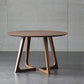 Round Double Base Dining Table Modern Pine Wood Table for Kitchen Clearhalo 'Dining Tables & Seating' 'Dining Tables' 'dining_table' 'furn' 'furn_dining_table' 'Furniture' 'Kitchen & Dining Furniture' 1200x1200_d57e6bec-486b-4eab-aca6-112ac374b3ae
