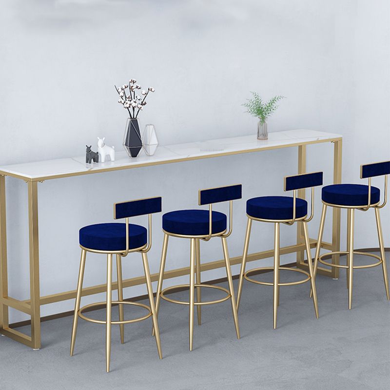 Contemporary Style Upholstered Counter Stool Bar-height Bar Stool with Metal Legs Clearhalo 'Bar Furniture' 'Bar Stools' 'bar_stools' 'furn' 'furn_bar_stools' 'Furniture' 'Kitchen & Dining Furniture' 1200x1200_d57e8bd6-e58a-4686-b682-5da4301f5182