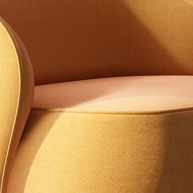 Fixed Back Round Accent Chair Solid Color Modern Lounge Chair Clearhalo 'Accent Chairs' 'accent_chairs' 'Chairs & Seating' 'furn' 'furn_accent_chairs' 'Furniture' 'Living Room Furniture' 1200x1200_d57eae76-5401-4aa6-a938-9edc1b5cf425