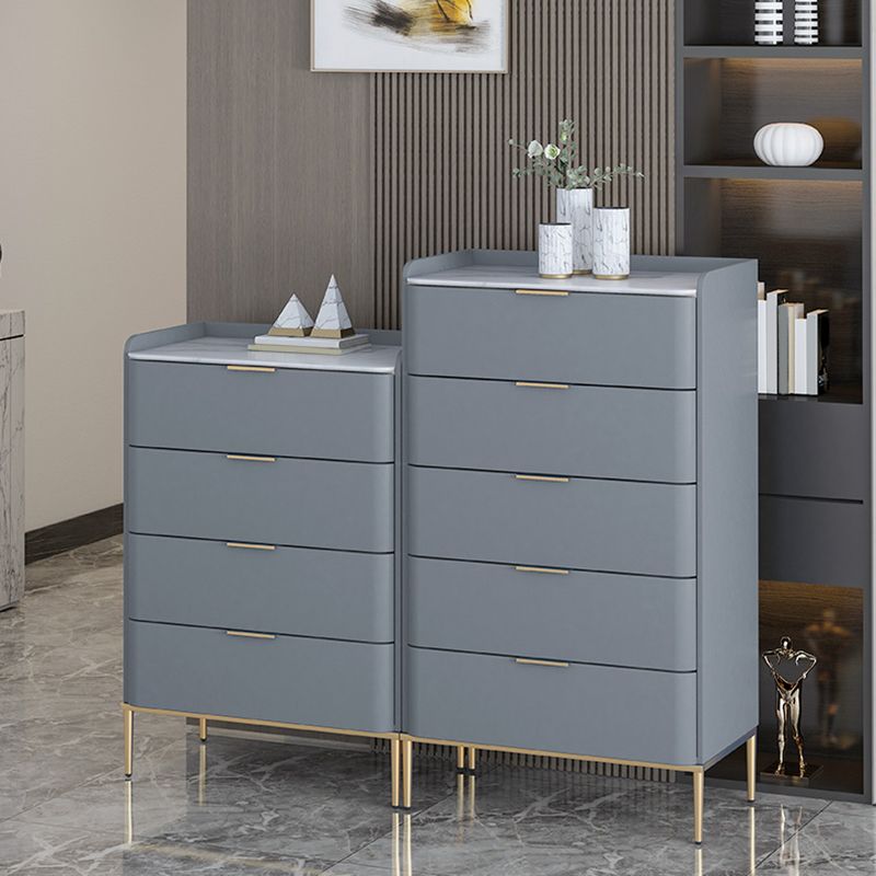 Glam Stone Storage Chest Bedroom 15.7" Wide Vertical Chest with Drawers Clearhalo 'Bedroom Furniture' 'Dressers & Chests' 'dressers_chests' 'furn' 'furn_dressers_chests' 'Furniture' 1200x1200_d57ed924-9d45-46da-8d1e-c98aea31f1a1