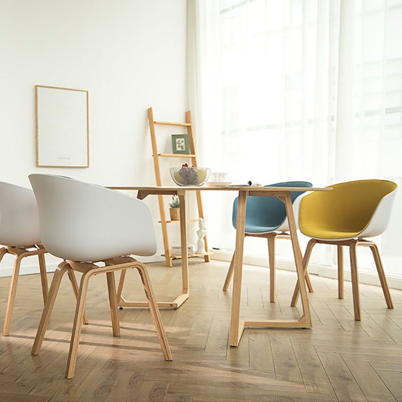 Minimalist Design Plastic Dining Armless Chair Solid Back Dining Side Chair Clearhalo ' kitchen&dining_furn' 'Dining Chairs' 'Dining Tables & Seating' 'dining_chair' 'Furniture' 'furniture_dining_chair' 'Kitchen & Dining Furniture' 'kitchen' 1200x1200_d57fdbe9-1dd1-4b36-989a-70a49ba349d0