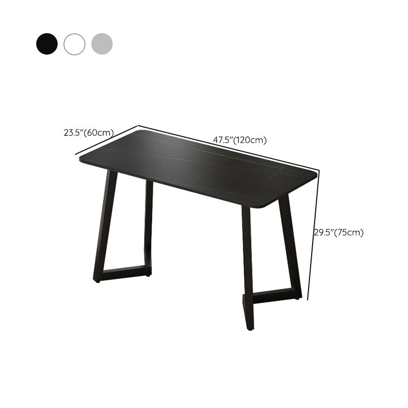 Bureau industriel rectangulaire du bureau à domicile avec des jambes en métal