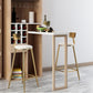 Glam Armless Backrest Counter Stool Steel Cafe Bar Stool with Cushion and Pedal Clearhalo 'Bar Furniture' 'Bar Stools' 'bar_stools' 'furn' 'furn_bar_stools' 'Furniture' 'Kitchen & Dining Furniture' 1200x1200_d580926d-2367-4916-9d07-e7253b2750e8