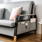 Divano letto convertibile con cuscino quadrato di stoccaggio divano letto posteriore