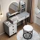 14.56" Wide Vanity Table with 5 Storage Drawer Makeup Table with Mirror