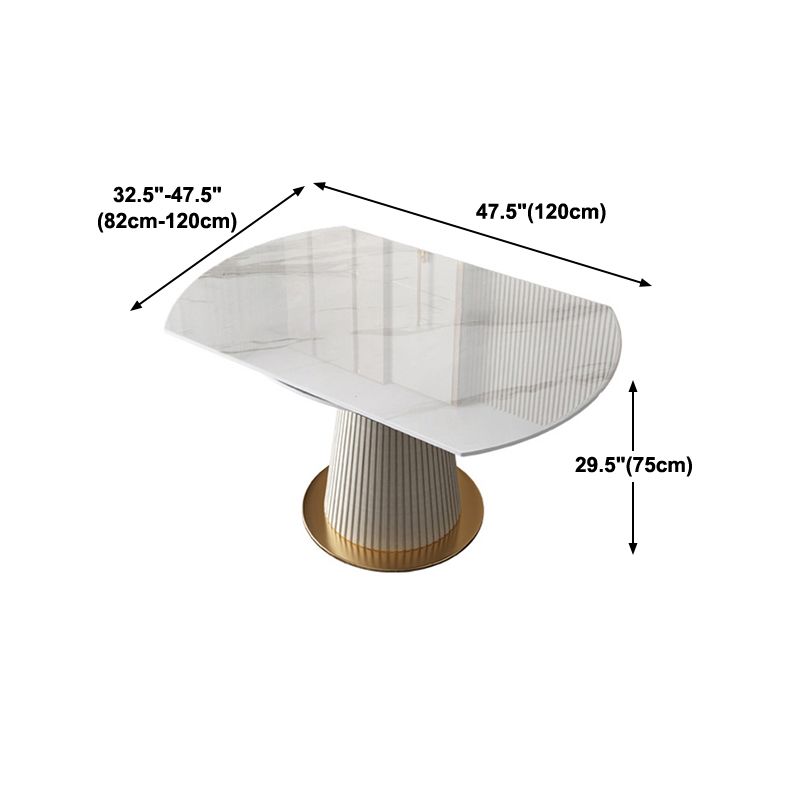 Sintered Stone Top Round Table for Restaurant Luxury Dining Table with Pedestal Base Clearhalo ' dining_table' 'Dining Tables & Seating' 'Dining Tables' 'furn' 'furn_dining_table' 'Furniture' 'furniture_dining_table' 'Kitchen & Dining Furniture' 'kitchen&dining_furn' 'kitchen' 'kitchen_dining_table' 1200x1200_d5854c39-b827-4ceb-b66c-a6c98a604a90