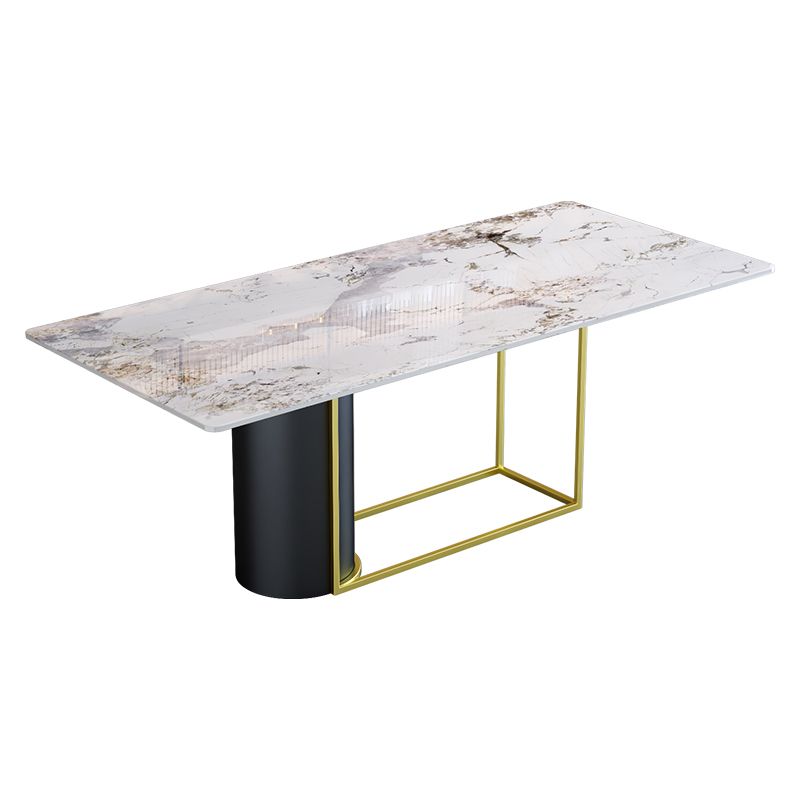 Nordic 1/5 Pieces Dining Set Rectangle Stone Dining Table for Living Room Clearhalo 'Dining Room Sets' 'Dining Tables & Seating' 'dining_room_set' 'furn' 'furn_dining_room_set' 'Furniture' 'Kitchen & Dining Furniture' 1200x1200_d5860633-2a53-4cd2-9ab8-e061febf1c7f