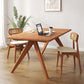 Rectangle Dining Site Table Modern Style Solid Wood Dining Room Furniture