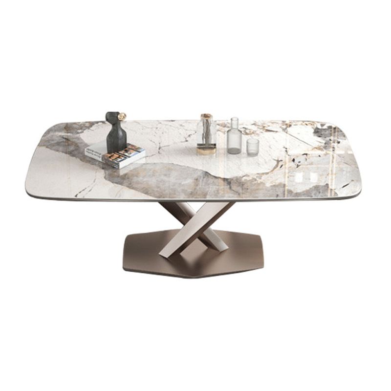 Nordic 1/4/5/7 Pieces Dining Sintered Stone Dining Table Set with Metal Legs Clearhalo 'Dining Room Sets' 'Dining Tables & Seating' 'dining_room_set' 'furn' 'furn_dining_room_set' 'Furniture' 'furniture_dining_room_set' 'Kitchen & Dining Furniture' 1200x1200_d586d52a-70f7-4e61-ae6e-a9fbe3f4cbc6