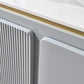 Glam Side Board Faux Marble Sideboard Table with Doors for Dining Room Clearhalo 'buffet_sideboard' 'Buffets & Sideboards' 'furn' 'furn_buffet_sideboard' 'Furniture' 'Kitchen & Dining Furniture' 1200x1200_d586ff8f-9c7e-4fcb-8343-7521a928d730