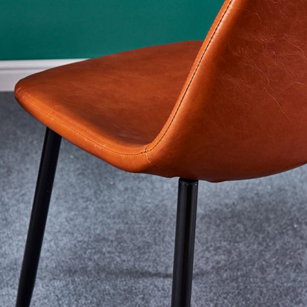 Glam Style Metal Side Chair Matte Finish Dining Chair for Dinning Room Clearhalo ' kitchen&dining_furn' 'Dining Chairs' 'Dining Tables & Seating' 'dining_chair' 'Furniture' 'furniture_dining_chair' 'Kitchen & Dining Furniture' 'kitchen' 1200x1200_d588ad20-fce6-491b-a9f6-eb3b6a5d7c0a