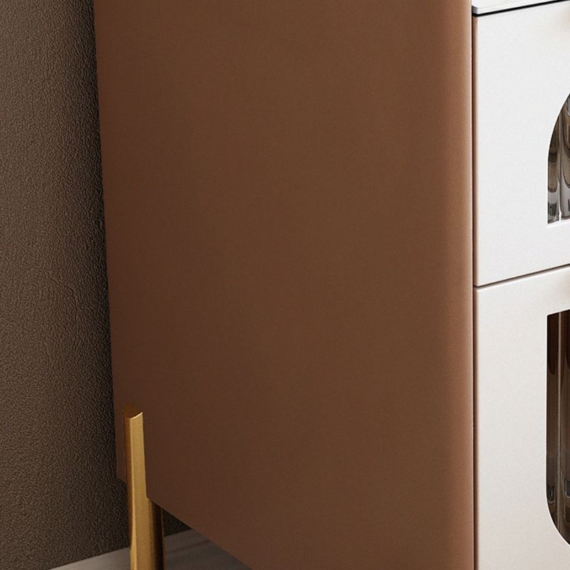 2つの引き出しを備えた現代のナイトスタンド16 "幅のソリッドウッドベッドサイドキャビネット