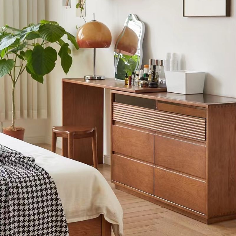 Legno scandinavo marrone massimo con tavolo da toeletta per vanità camera da letto del cassetto