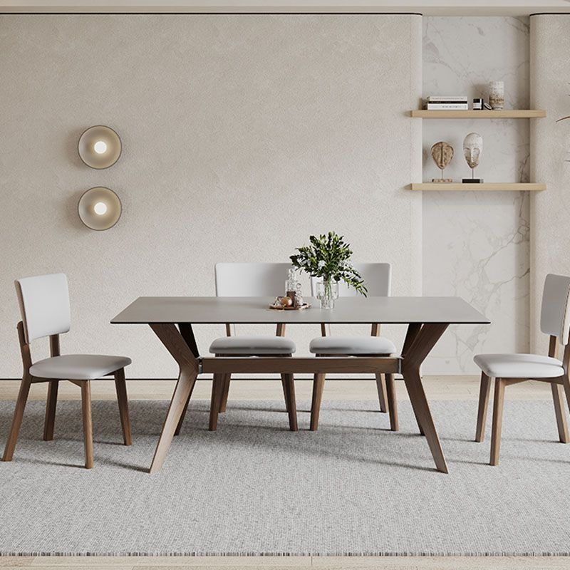 Tavolo da pranzo moderno rettangolare Tavolo da pranzo in pietra sinterizzata per sala da pranzo