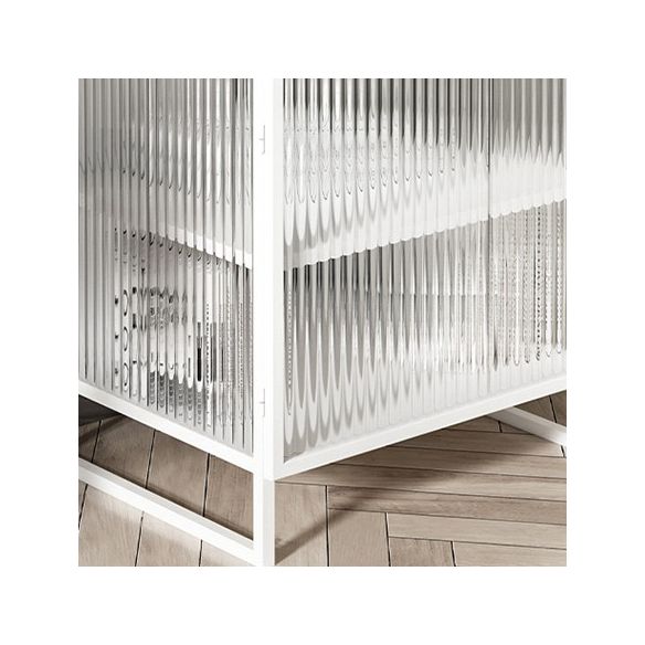 Moderna cama de metal nocturno patas de 1 estante incluida gabinete de cama