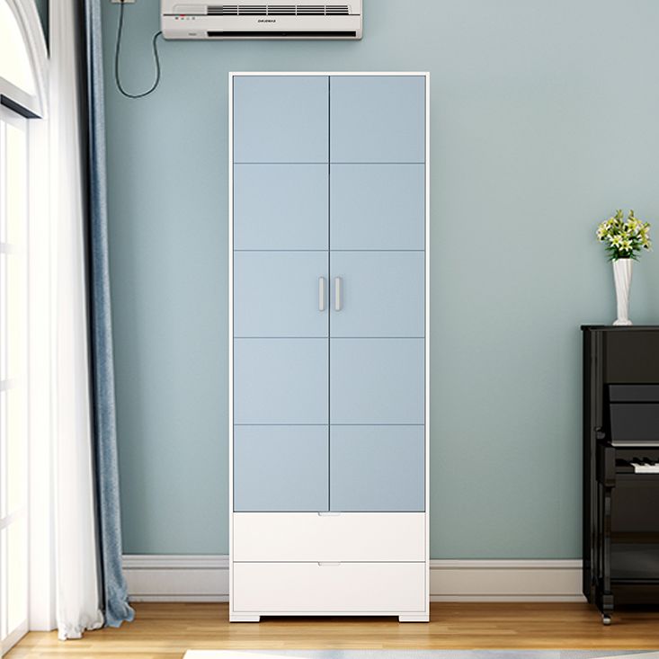 Eigentijdse garderobe houten slaapkamer garderobe kast met 2 laden