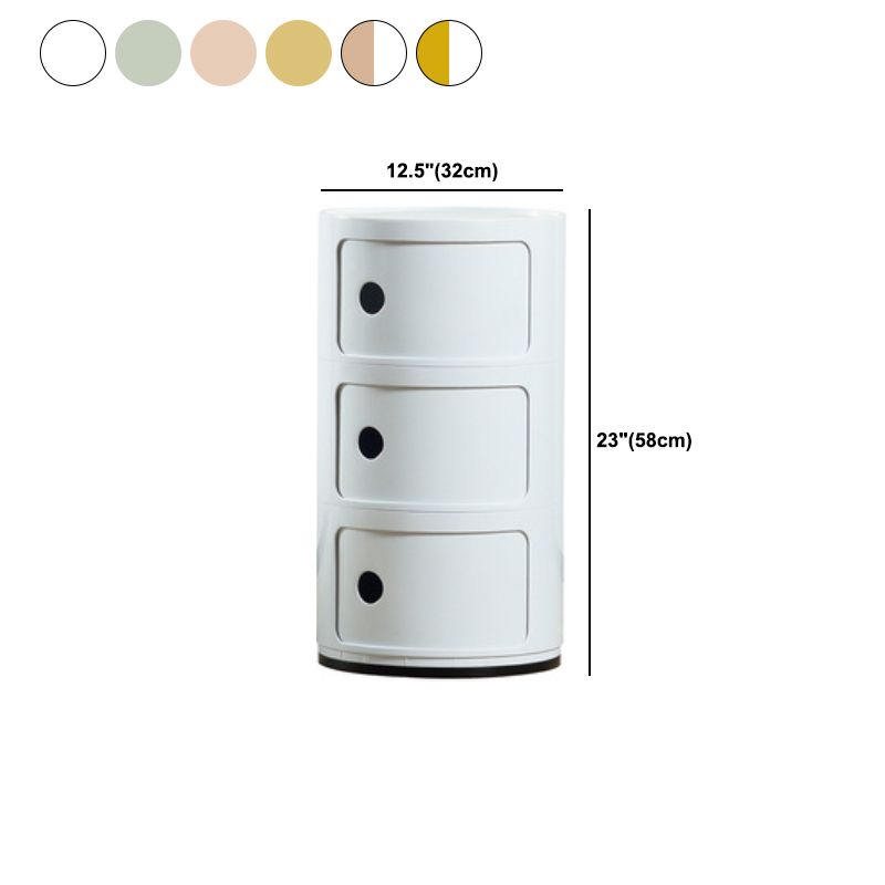 Plastic Nightstand Or End Table, Modern 2/3/4-Door Bedside Cabinet Clearhalo 'Bedroom Furniture' 'furn' 'furn_night_stand' 'Furniture' 'night_stand' 'Nightstands' 1200x1200_d58d7f4f-5e1e-41a4-b258-5a95e876b490